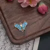 Pingente de Borboleta de Liga para Acessórios de Joias DIY, Fecho de Pérola Esmaltado Estilo Antigo, Materiais para Pulseira, Grampo de Cabelo