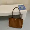 Bolsa feminina estilosa e elegante de grande capacidade, nova coleção outono 2026, bolsa de ombro moderna para trabalho e deslocamento, bolsa tote única