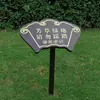 Sinal de Lembrete Quente para Verdejamento de Gramado Parque Comunitário Placa Pequena de Grama Sinal de Aviso de Profundidade da Água ao Ar Livre Personalização