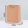 Lote em estoque de bolsa de compras de papel kraft para cabelo ecológica para roupas, bolsa de embalagem para presente cosmético, personalizável com logotipo