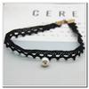 Collar gargantilla estrella Perla collar de tela Corea del Sur cuello collar sexy collar de encaje cadena clavícula foto callejera