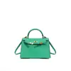 Bolso Kelly Piel Genuina Bolso Cruzado para el Trabajo Versátil para Mujer Nuevo Estilo para Oficinista Bolsos de Mano de Gama Alta para Mujer