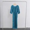 2025 Novo Vestido de Algodão e Seda de Manga Curta Feminino Camisola de Noite de Verão Fina Vestido para Casa Solto Algodão Artificial Saia Longa