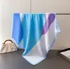 Bufanda de Imitación Seda Estampada con Bloques de Color Simples, Chal de Alta Gama, Pañuelo Versátil para el Cuello, Pañuelo Cuadrado Pequeño, Pañuelo para la Cabeza, Bufanda para Mujer