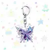 Novo Chaveiro Acrílico My Little Pony Estilo Borboleta com Pingente Pequeno de Fluttershy, Rainbow Dash, Pinkie Pie, Rarity, Twilight Sparkle