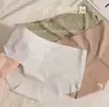 Ropa Interior de Seda de Hielo Sin Costuras para Mujer, Cintura Media, Seda de Morera, Entrepierna Antibacteriana, Sensación de Segunda Piel, Una Pieza, Calzones Transpirables, Nuevo Estilo de Verano