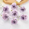 Flores Artificiales de Alta Defensa Estilo Europeo Flores de Rosa Simuladas Retro DIY Escenario de Boda Marcadores de Pasillo Ramo Atado a Mano Flores Decorativas
