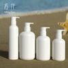 Em Estoque 200ml 500ml Branco Tipo Pump Frasco de Shampoo para Cuidados com o Cabelo, Recarregável Frasco para Cuidados com Fragrância e Sabonete Líquido