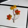 Folhas Simuladas com Cores Ricas, Novas Folhas de Bordo para Fotografia, Adereços de Decoração para Casamentos ao Ar Livre, Artesanato Atacado de Folhas Artificiais