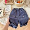 Otoño 2026 Ropa Nueva para Niños Estilo Coreano Pantalones Cargo de Pana Pantalones Largos para Niños y Niñas 123510
