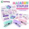 E-commerce Transfronterizo Macarrón No. 10 Grapadora Grapadora Portátil Herramienta de Encuadernación para Estudiantes y Oficinas Fábrica de Origen Venta al por Mayor