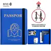 Viagem Internacional Porta-Passaporte de Couro PU Capa Protetora Anti-Roubo RFID Armazenamento de Documentos Porta-Cartão Bolsa para Passaporte Atacado