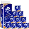 Papel Higiénico Vinda 140g, 2 Rollos, Azul Clásico, 4 Capas, Empacado en Caja, 140g, Papel Higiénico Doméstico al por Mayor