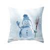 Funda de Almohada Navideña de Nieve Transfronteriza Decoración Cálida para Almohada de Sofá para el Hogar Festivo