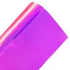 Fábrica em estoque atacado multi-tamanho autoadesivo cor arco-íris laser luminoso flash presente etiqueta decorativa adesiva