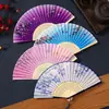 Abanico Plegable, Abanico de Flor de Cerezo Estilo Antiguo, Abanico Portátil de Verano con Borla, Abanico Plegable de Flor de Durazno Portátil de Verano Estilo Chino, Abanico Plegable