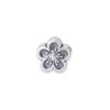 Plata Fina S999 Retro Cruz Flor de Durazno Cuentas Flor Pequeña Cuentas de Plata DIY Pulsera Accesorios de Joyería de Plata Material