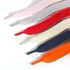 Cordones planos de 2.2 cm con sonrisa abierta, cordones trenzados coloridos adecuados para zapatos blancos, zapatos deportivos, zapatos casuales, cordones anchos