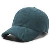Gorra de béisbol de pana de invierno para comercio exterior transfronterizo, gorra de pana de color sólido