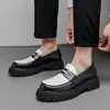 Zapatos de Cuero de Estilo Nuevo Transfronterizos para Hombre de Caña Baja con Suela Gruesa para Aumentar Altura, Talla Grande para Exteriores Casuales de Moda, Zapatos para Hombre Juvenil de Comercio Exterior al por Mayor