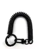 Fivela de Anel Colorida de Liga de Zinco Chaveiro de Mola Cor de Doce Corda Retrátil Anti-perda Capa para Fio de Telefone Cordão Cordão