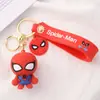 Chaveiro do Homem-Aranha da Marvel Pingente de Silicone Boneco Atacado Pingente para Mochila Escolar Desenho Animado Homem-Aranha Bem e Mal