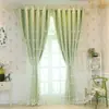 Cortinas blackout nórdicas simples modernas europeias para quarto sala de estar janela de sacada tecido e gaze integrados cortinas prontas