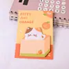 Versión Coreana Caja de Notas Adhesivas Linda Bloc de Notas Gato Nota Adhesiva Estudiante Mensaje Adhesivo
