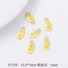 Colgante de Color Dorado Antiguo Conservador del Color Atractor de Fortuna Auspicioso Deseoso con Gotero de Aceite Accesorios para Pulsera Collar Joyería DIY