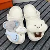 Accesorios para Zapatos Croc Hebilla de Zapato DIY Flor de Zapato Estéreo de Felpa Elefante de Nube Accesorios de Joyería de Dibujos Animados Hebilla Decorativa para Parte Superior de Zapato