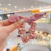 2 Orejas de Conejo Anillo para el Cabello con Lazo Anillo de Lazo Grande para Celebridad de Internet 2021 Nuevo Estilo Cuerda para el Cabello Banda para el Cabello Accesorios para el Cabello