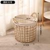 Cesta para ropa sucia de ratán para el hogar, cesta para guardar juguetes, cesta de paja de gran capacidad, cesta para ropa sucia, cesta para la colada del baño