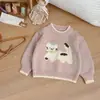 Suéter para niña, colección otoño/invierno 2026 nuevo, top de punto elegante para bebés, ropa de otoño para niños, camiseta interior estilo princesa