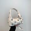 Diseño Nicho Transfronterizo Ropa de Trabajo Axila Bolso Dumpling Nuevo Gran Capacidad Personalizado Remache Sexy Un Hombro Cruzado