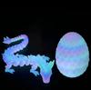 Popular Transfronterizo Huevo de Dragón Impreso en 3D Tecnología Negra Adornos Hechos a Mano Dragón Luminoso Articulaciones Móviles Juguetes Impresos en 3D