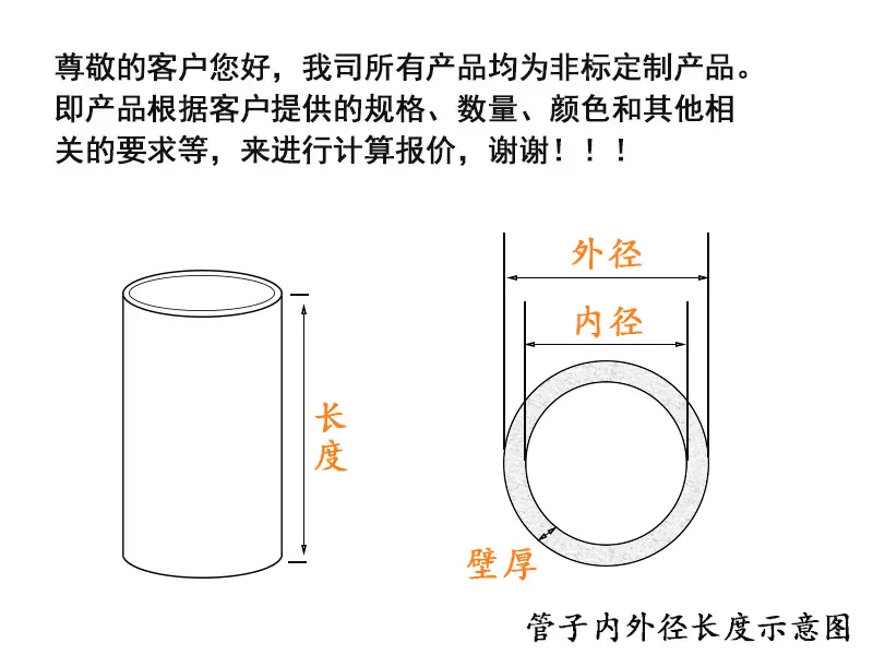 管子长度示意图