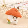 Pendente de Casa Cogumelo Bordada de Pelúcia Desenho Animado para Crianças DIY Artesanal Tecelagem Roupas Bolsas Enfeites Presentes Acessórios