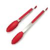 Pegadores de Silicone para Alimentos 7 Polegadas 9 Polegadas 12 Polegadas Pegadores de Alimentos de Aço Inoxidável Resistentes a Altas Temperaturas Multifuncionais Pegadores para Churrasco Pegadores de Pão