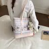 Bolsa Tote Rayada de Gran Capacidad de Moda para Mujer de Este Año, Nuevo Modelo 2026, Adecuada para el Trayecto Diario, con un Aspecto de Alta Gama, Bolso de Hombro