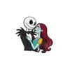 El Extraño Mundo de Jack Jack y Sally Broche Metálico Dibujo Animado Anime Periférico Insignia de Pareja Accesorio de Moda