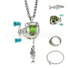 Nuevo modelo de collar con carrete de pesca mini para tiendas independientes transfronterizas