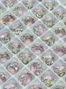 Verano Fresco Bandeja Inferior Abierta K9 Forma de Huevo Translúcida Apilables Decoraciones de Arte para Uñas con Pedrería 6x8mm Brocas para Uñas Portátiles Hechas a Mano Cuentas Al Por Mayor
