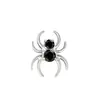 Brincos de Stud para Lábio F136 Aranha Titânio Diamante Negro Moda Joia de Orelha Acessórios de Piercing de Titânio G23 Atacado Transfronteiriço Europeu e Americano