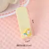 Pente dobrável de desenho animado fofo de macaron, coração de menina com espelho, pente de cabelo dois em um, portátil para viagem, pente de espinha de peixe