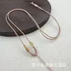 Corda para Pingente de Jade Âmbar Hetian Tecida à Mão Fio Fino Cordão de Colar Cordão para Pendurar Cabacinha Contas de Jade Corda de Jade Ajustável