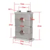 Abrazadera de tubo de aleación de aluminio de alta resistencia GB, abrazadera doble superior e inferior, abrazadera de fijación, soporte de agua, abrazadera doble de aleación de aluminio