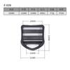 Accesorios Bolsa de Plástico Hebilla Ajustable Hebilla Doble de Cuatro Pasadores Hebilla de Correa Hebilla de Escalera Ajustable para Bolsa Hebilla de Plástico