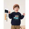2026 Moletom Infantil com Forro de Lã Top de Inverno para Meninos Manga Longa para Meninas Roupas de Bebê e Crianças Estilo Inverno Roupas de Inverno para Meninos