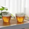 Mini Tetera de Vidrio Estilo Retro Pequeña Resistente a Altas Temperaturas con Filtro Infusor de Té Transparente Juego de Tetera Kung Fu