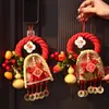 2027 Ano do Carneiro Novo Nó Suástica Criativo Vassoura Decoração Pendurada de Ano Novo Cabide de Porta Abóbora Decoração de Porta